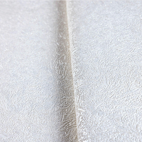 Luxury White Abstract Embossed 3D Embossed Wallpaper, Contemporary Non-Woven Wall Covering, 41.7"W x 398"H, Washable Removabl