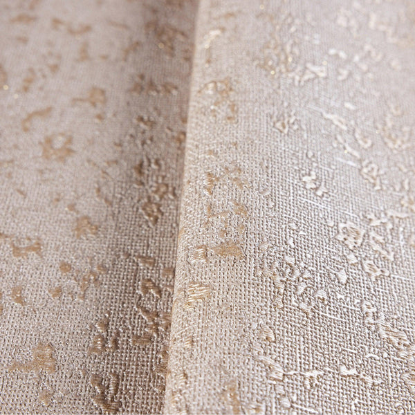 Luxury Beige Abstract Metallic 3D Embossed Wallpaper, Farmhouse Non-Woven Wall Covering, 41.7"W x 398"H, Washable Removable f