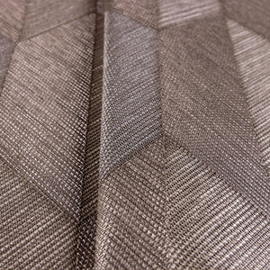 Luxury Brown Chevron Geometric 3D Embossed Wallpaper, Traditional Non-Woven Wall Covering, 41.7"W x 614"H, Washable Removable