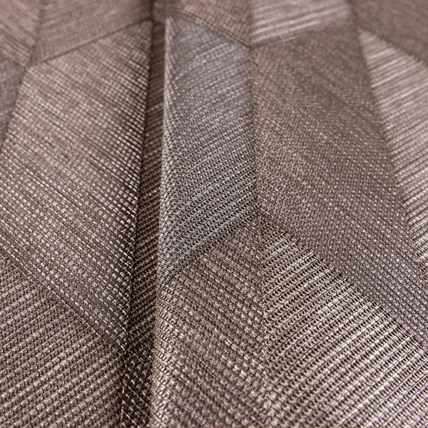 Luxury Brown Chevron Geometric 3D Embossed Wallpaper, Traditional Non-Woven Wall Covering, 41.7"W x 614"H, Washable Removable