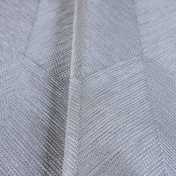Luxury Gray Chevron Geometric 3D Embossed Wallpaper, Contemporary Non-Woven Wall Covering, 41.7"W x 614"H, Washable Removable