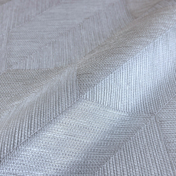 Luxury Gray Chevron Geometric 3D Embossed Wallpaper, Contemporary Non-Woven Wall Covering, 41.7"W x 614"H, Washable Removable