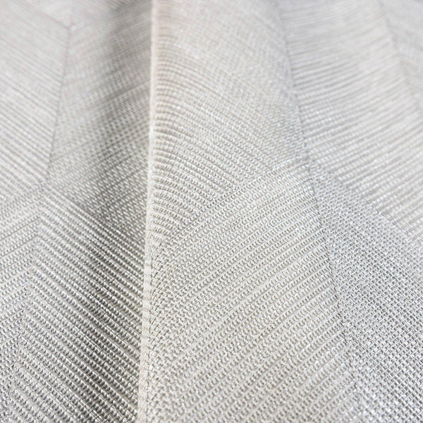 Luxury Cream Chevron Geometric 3D Embossed Wallpaper, Boho Non-Woven Wall Covering, 41.7"W x 614"H, Washable Removable for Li