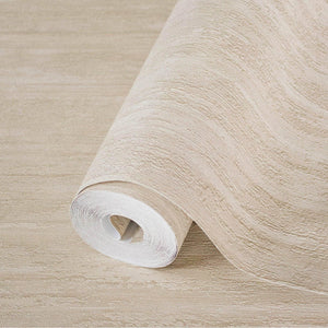 Luxury Beige Abstract Distressed Textured Wallpaper, Elegant Non-Woven Wall Covering, 41.7"W x 398"H, Washable Removable for 