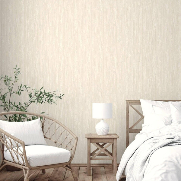 Luxury Cream Abstract Distressed Textured Wallpaper, Elegant Non-Woven Wall Covering, 41.7"W x 398"H, Washable Removable for 