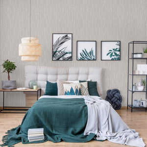Luxury Gray Abstract Distressed Textured Wallpaper, Elegant Non-Woven Wall Covering, 41.7"W x 398"H, Washable Removable for L