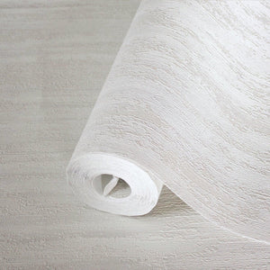 Luxury White Abstract Distressed Textured Wallpaper, Elegant Non-Woven Wall Covering, 41.7"W x 398"H, Washable Removable for 