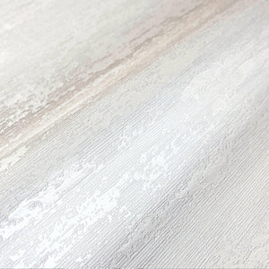 Luxury White Abstract Distressed Textured Wallpaper, Elegant Non-Woven Wall Covering, 41.7"W x 398"H, Washable Removable for 