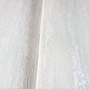 Luxury White Abstract Distressed Textured Wallpaper, Elegant Non-Woven Wall Covering, 41.7"W x 398"H, Washable Removable for 