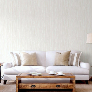 Luxury White Abstract Distressed Textured Wallpaper, Elegant Non-Woven Wall Covering, 41.7"W x 398"H, Washable Removable for 