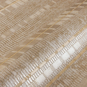 Luxury Beige Striped Stripe Wallpaper, Traditional Non-Woven Wall Covering, 41.7"W x 398"H, Washable Removable for Living Roo