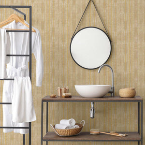 Luxury Beige Striped Stripe Wallpaper, Traditional Non-Woven Wall Covering, 41.7"W x 398"H, Washable Removable for Living Roo