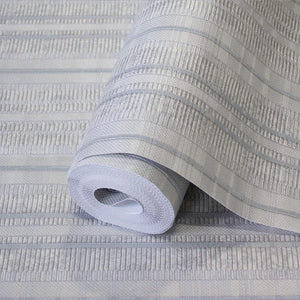 Luxury Gray Striped Stripe Wallpaper, Premium Non-Woven Wall Covering, 41.7"W x 398"H, Washable Removable for Living Room Bed