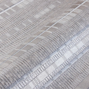 Luxury Gray Striped Stripe Wallpaper, Premium Non-Woven Wall Covering, 41.7"W x 398"H, Washable Removable for Living Room Bed