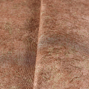 Luxury Copper Abstract Distressed 3D Embossed Wallpaper, Country Non-Woven Wall Covering, 41.7"W x 398"H, Washable Removable 