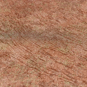 Luxury Copper Abstract Distressed 3D Embossed Wallpaper, Country Non-Woven Wall Covering, 41.7"W x 398"H, Washable Removable 