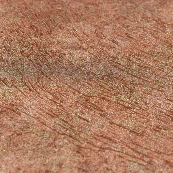 Luxury Copper Abstract Distressed 3D Embossed Wallpaper, Country Non-Woven Wall Covering, 41.7"W x 398"H, Washable Removable 