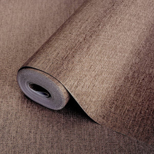 Luxury Brown Abstract Metallic 3D Embossed Wallpaper, Traditional Non-Woven Wall Covering, 41.7"W x 614"H, Washable Removable