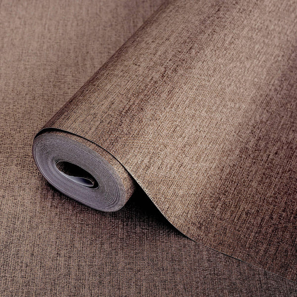 Luxury Brown Abstract Metallic 3D Embossed Wallpaper, Traditional Non-Woven Wall Covering, 41.7"W x 614"H, Washable Removable
