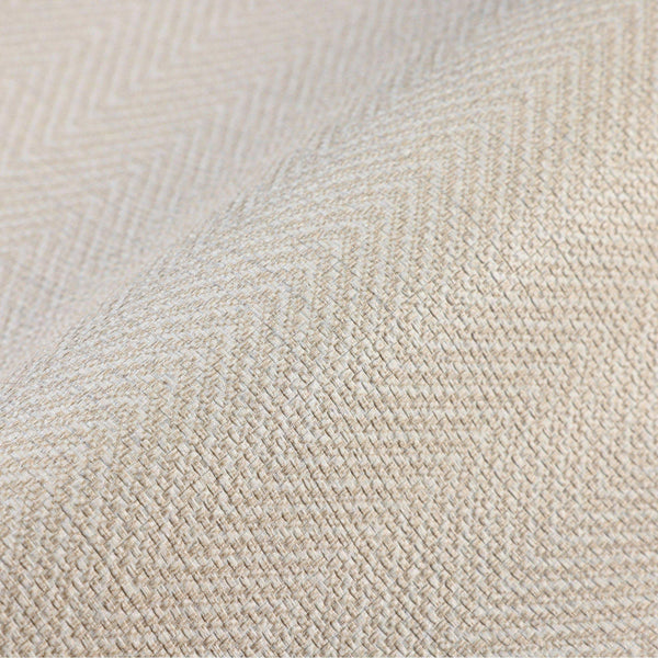 Luxury Cream Chevron Fabric Textured Wallpaper, Country Non-Woven Wall Covering, 41.7"W x 614"H, Washable Removable for Livin