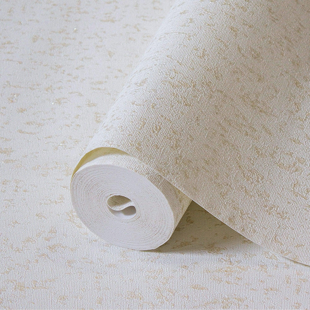 Luxury Cream Abstract Textured 3D Embossed Wallpaper, Boho Non-Woven Wall Covering, 41.7"W x 398"H, Washable Removable for Li