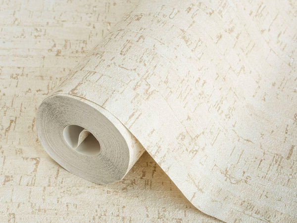 Luxury Cream Wood Textured Wallpaper, Coastal Non-Woven Wall Covering, 41.7"W x 614"H, Washable Removable for Living Room Bed