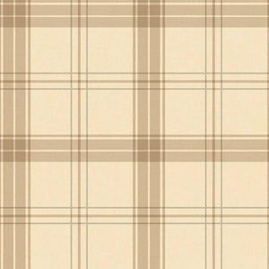 Luxury Cream Plaid Textured Wallpaper, Modern Non-Woven Wall Covering, 41.7"W x 614"H, Washable Removable for Living Room Bed