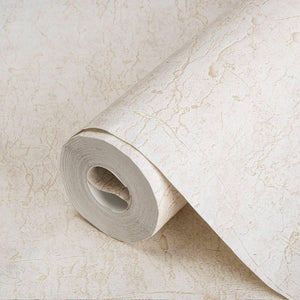 Luxury Cream Abstract Textured 3D Embossed Wallpaper, Contemporary Non-Woven Wall Covering, 41.7"W x 398"H, Washable Removabl