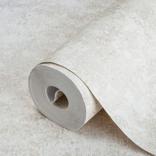 Luxury Cream Abstract Distressed Textured Wallpaper, Lodge Non-Woven Wall Covering, 41.7"W x 614"H, Washable Removable for Li