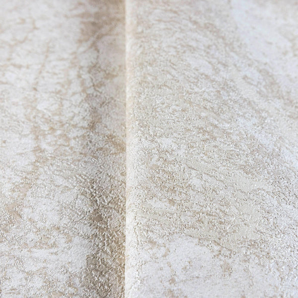 Luxury Cream Distressed Metallic Textured Wallpaper, Rustic Non-Woven Wall Covering, 41.7"W x 614"H, Washable Removable for L
