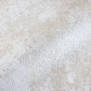 Luxury Cream Distressed Metallic Textured Wallpaper, Rustic Non-Woven Wall Covering, 41.7"W x 614"H, Washable Removable for L