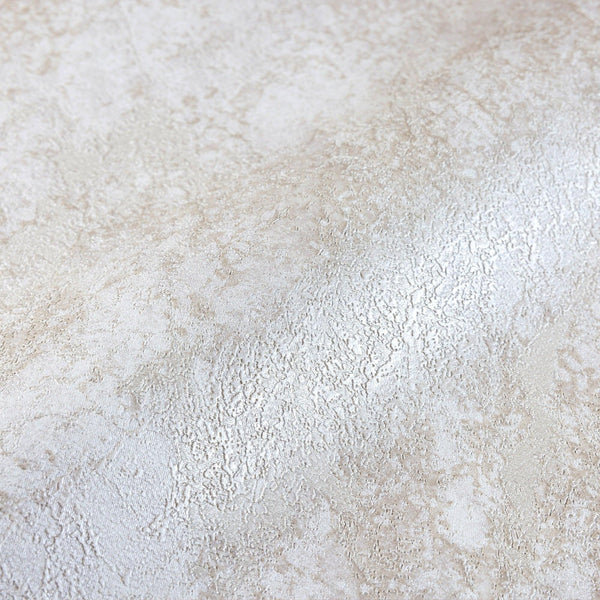 Luxury Cream Distressed Metallic Textured Wallpaper, Rustic Non-Woven Wall Covering, 41.7"W x 614"H, Washable Removable for L