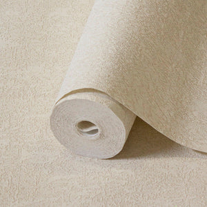 Luxury Cream Abstract Textured Wallpaper, Country Non-Woven Wall Covering, 41.7"W x 398"H, Washable Removable for Living Room