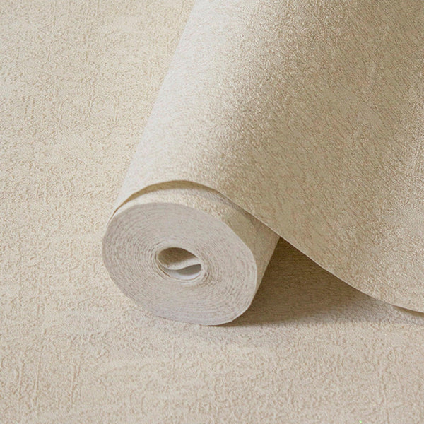 Luxury Cream Abstract Textured Wallpaper, Country Non-Woven Wall Covering, 41.7"W x 398"H, Washable Removable for Living Room