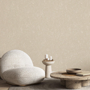 Luxury Cream Abstract Textured Wallpaper, Country Non-Woven Wall Covering, 41.7"W x 398"H, Washable Removable for Living Room