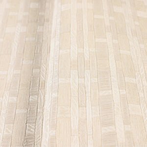 Luxury Cream Striped Stripe 3D Embossed Wallpaper, Farmhouse Non-Woven Wall Covering, 41.7"W x 614"H, Washable Removable for 