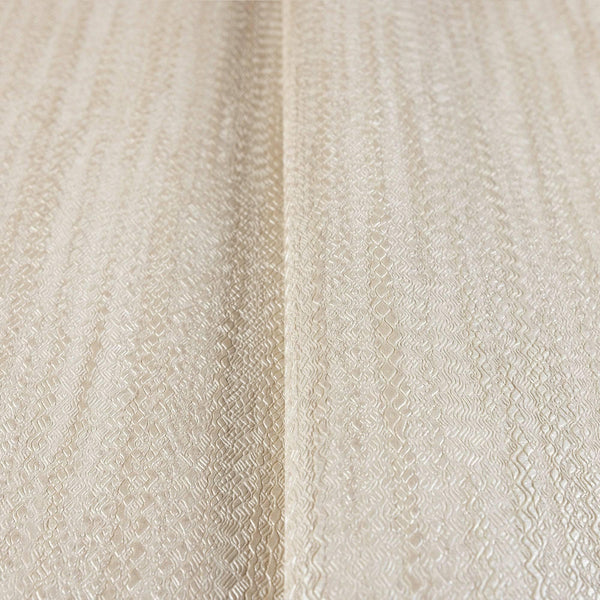 Luxury Cream Striped Stripe 3D Embossed Wallpaper, Coastal Non-Woven Wall Covering, 41.7"W x 614"H, Washable Removable for Li