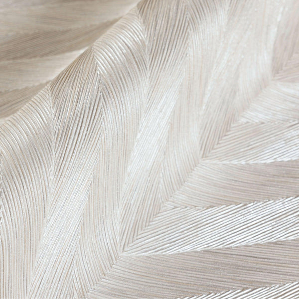Luxury Cream Chevron Geometric Wallpaper, Premium Non-Woven Wall Covering, 41.7"W x 398"H, Washable Removable for Living Room