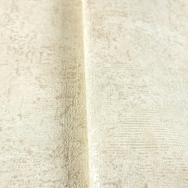 Luxury Cream Distressed Textured 3D Embossed Wallpaper, Farmhouse Non-Woven Wall Covering, 41.7"W x 614"H, Washable Removable