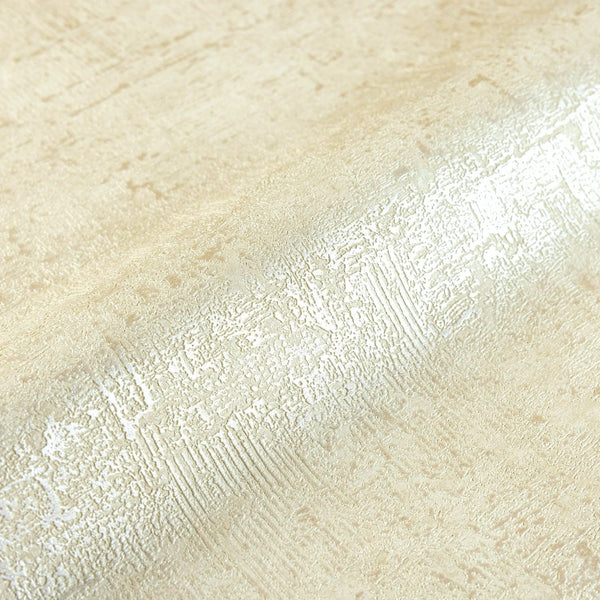Luxury Cream Distressed Textured 3D Embossed Wallpaper, Farmhouse Non-Woven Wall Covering, 41.7"W x 614"H, Washable Removable