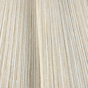 Luxury Cream Striped Stripe 3D Embossed Wallpaper, Premium Non-Woven Wall Covering, 41.7"W x 398"H, Washable Removable for Li