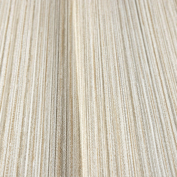 Luxury Cream Striped Stripe 3D Embossed Wallpaper, Premium Non-Woven Wall Covering, 41.7"W x 398"H, Washable Removable for Li