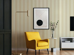 Luxury Cream Striped Stripe Textured Wallpaper, Premium Non-Woven Wall Covering, 41.7"W x 614"H, Washable Removable for Livin