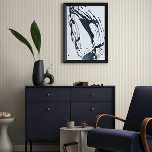Luxury Cream Chevron Embossed 3D Embossed Wallpaper, Contemporary Non-Woven Wall Covering, 41.7"W x 614"H, Washable Removable