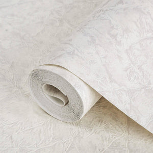 Luxury Cream Textured Embossed 3D Embossed Wallpaper, Premium Non-Woven Wall Covering, 41.7"W x 398"H, Washable Removable for