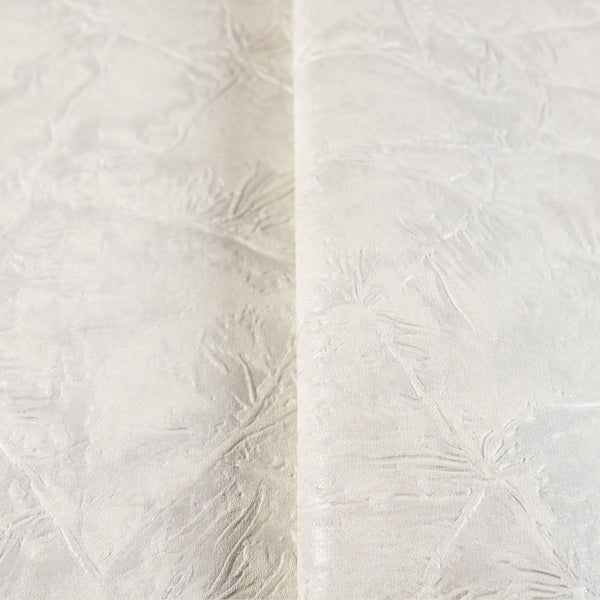 Luxury Cream Textured Embossed 3D Embossed Wallpaper, Premium Non-Woven Wall Covering, 41.7"W x 398"H, Washable Removable for