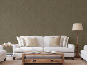 Luxury Brown Fabric Textured Wallpaper, Boho Non-Woven Wall Covering, 41.7"W x 614"H, Washable Removable for Living Room Bedr