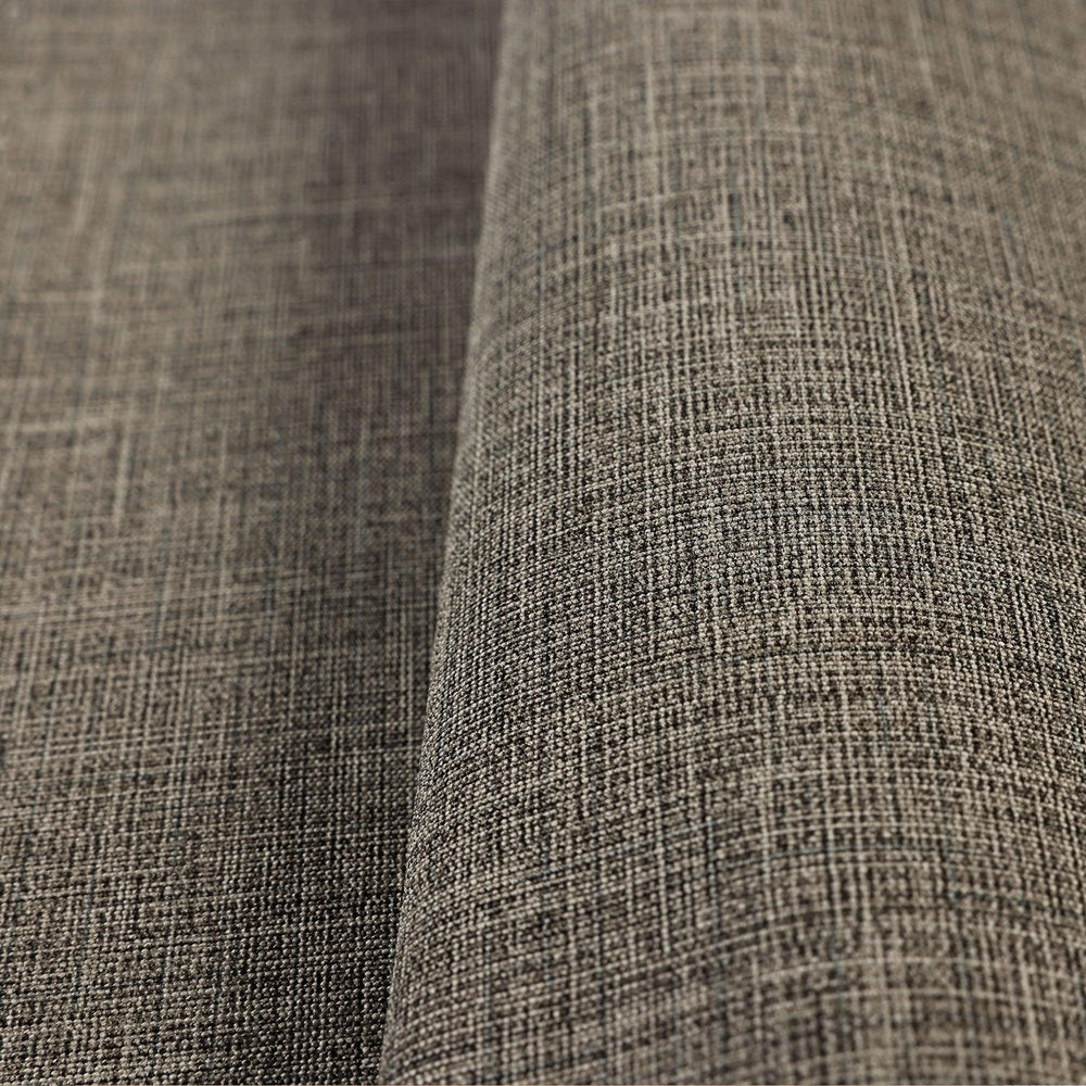 Luxury Brown Fabric Textured Wallpaper, Farmhouse Non-Woven Wall Covering, 41.7"W x 614"H, Washable Removable for Living Room