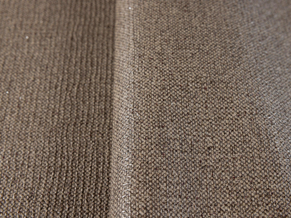 Luxury Brown Fabric Textured Wallpaper, Boho Non-Woven Wall Covering, 41.7"W x 614"H, Washable Removable for Living Room Bedr