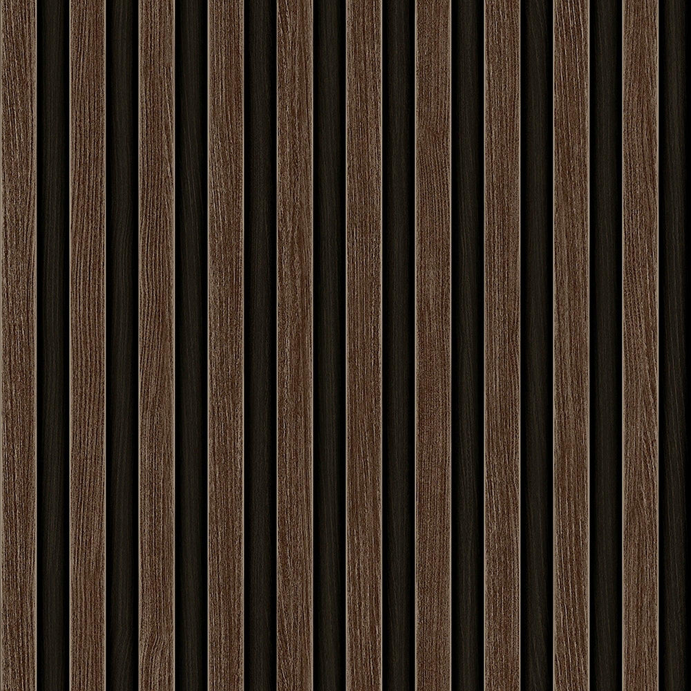 Luxury Black Abstract Wood 3D Embossed Wallpaper, Farmhouse Non-Woven Wall Covering, 41.7"W x 614"H, Washable Removable for L